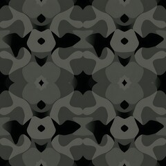 Fototapeta premium Abstract Geometric Pattern in Grayscale: This seamless pattern features a captivating, intricate design. It's perfect for adding a touch of modern sophistication to various projects.