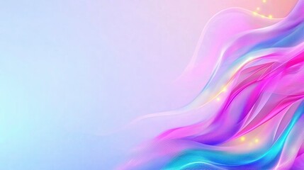 Naklejka premium Abstract Futuristic Pink Blue Neon Wave Background
