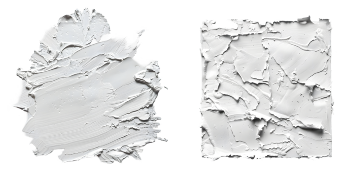 White poster texture adhered by wheat paste . Generative AI.