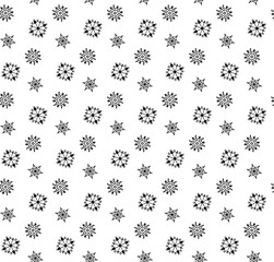 Christmas Snowflake vector Seamless Pattern. Snowflake graphic line BackgroundChristmas Snowflake vector Seamless Pattern. Snowflake graphic line Background
