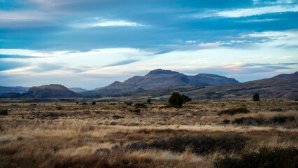 Sunrise and Morning Mist in Esquel Argentina