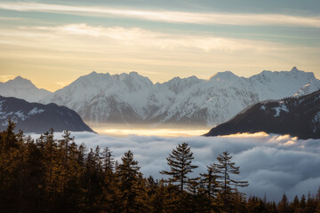Above the Clouds in a Valley in Austria
