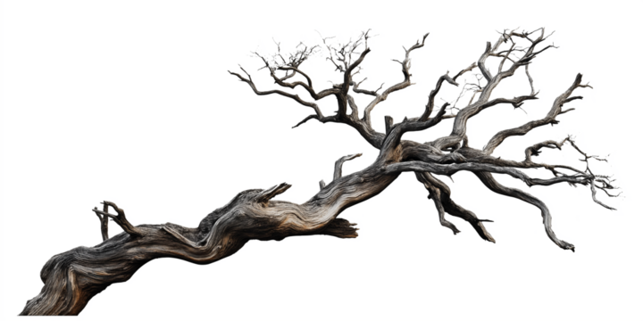 tree silhouette isolated on white