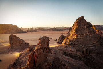 Sahara Desert Tadrart Rouge in Southern Algeria
