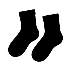 Half socks silhouette icon vector design.