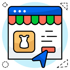 Modern design icon of web order