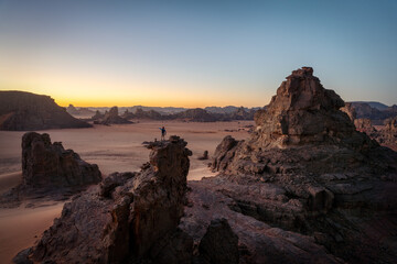 Sahara Desert Tadrart Rouge in Southern Algeria
