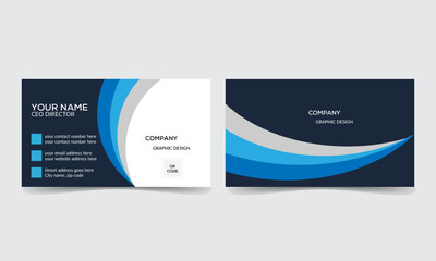 Business card design template, Clean professional business card template, visiting card, business card template and using creative idea.