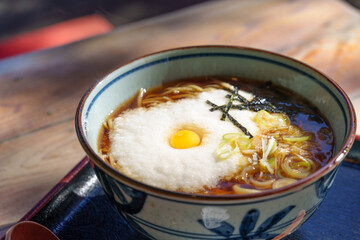 月見とろろ蕎麦