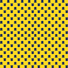 Yellow Blue Semi Circles Geometric Pattern Modern Shapes Background