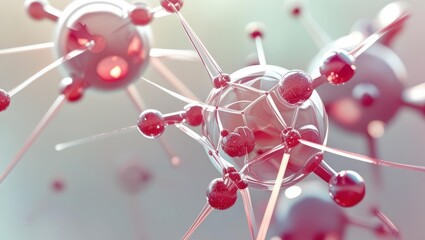 Close-up of cells in the body.