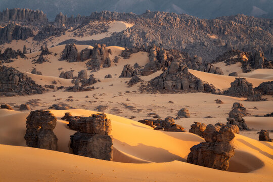 Sahara Desert Tadrart Rouge in Southern Algeria
