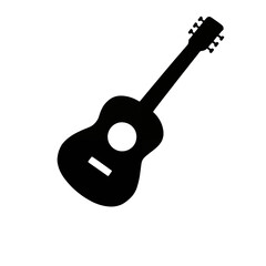 guitar isolated on white background