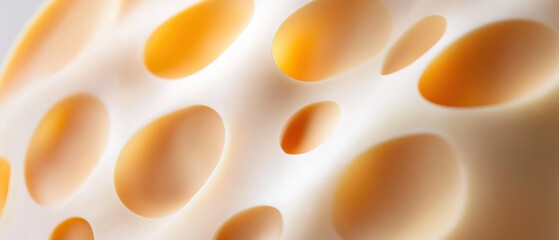 abstract background with ovals in orange and white