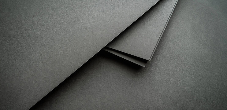 Glossy designer paper background with a metallic slate gray gradient, featuring a wavy, reflective texture. Curved and stylish, this sleek surface combines a cool, silver finish