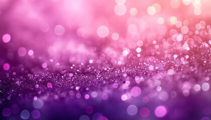 Magical Shimmering Purple and Pink Glitter Bokeh Background Texture