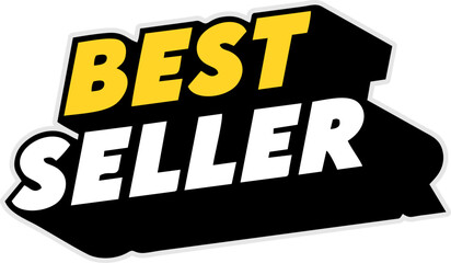 Naklejka premium Best Seller Promotion Text Sticker