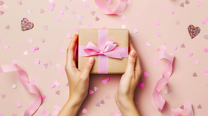 Gift in Hand, Valentine's Day Present