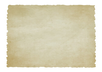 Old paper texture with torn ripped jagged edges. Vintage antique parchment background	