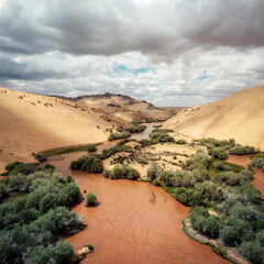 Gobi Desert and Lakes in Central Mongolia © Lukas