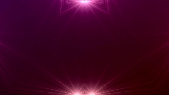 drei sehr helle grafische Sterne mit violetten Lichtstrahlen, schnelles Internet, Lichtgeschwindigkeit, Zentrum, Kontakt, Energie, Universum, Technologie, Wissenschaft, Datenfluss