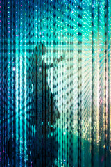 Girl in Light Show in Singapore, April 2022