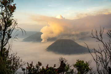 Mount Bromo Volcano on Java Indonesia