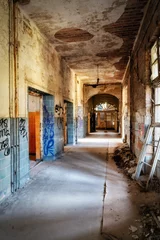 Gordijnen Heilstätten Belitz in Berlin, Germany, April 2023 © Lukas