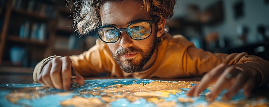 Teacher Using Augmented Reality to Teach Geography and Perspectives to Engaged Students