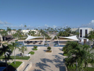 Vue de l'hôtel de luxe à Punta Cana