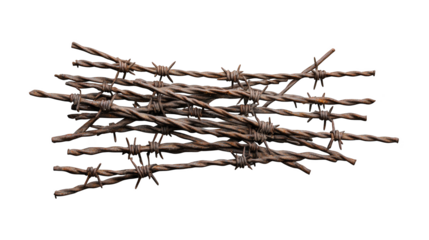 Intricate closeup of sharp barbs on a dark background, study of texture, contrast, and potential danger