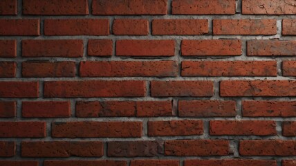 Fototapeta premium Seamless brick wall texture with a vibrant red and brown color pattern. Perfect for architectural backgrounds and designs, offering a rustic and classic aesthetic