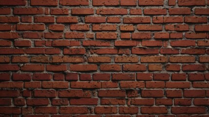 Obraz premium Seamless brick wall texture with a vibrant red and brown color pattern. Perfect for architectural backgrounds and designs, offering a rustic and classic aesthetic