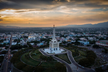 Santiago de los Caballeros during Sunset