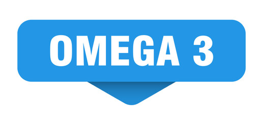 OMEGA 3 banner, sticker, label, button