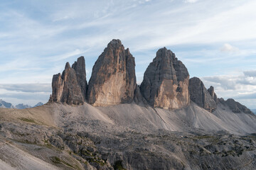 Tre Cime di Lavaredo in the Dolomites, Italy