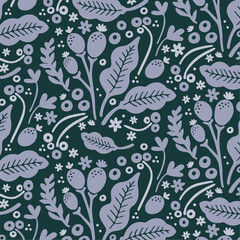 Art & Illustration Seamless Pattern Nature Floral Fabric design Textile
