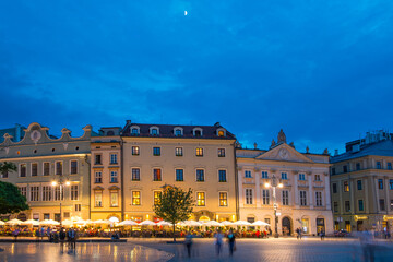 Fototapeta premium Old town square in Krakow, Poland 