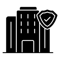 Perfect design icon of secure building