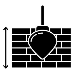 A trendy vector design of plumb bob