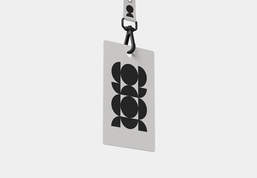 Hang ID Card Mockup