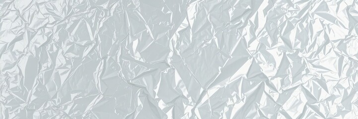 Obraz premium Crinkled plastic wrap texture; glossy, translucent sheen, plastic film texture, cellophane