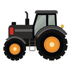 Farm Vehicle Icon for Agriculture and Harvest Concepts
