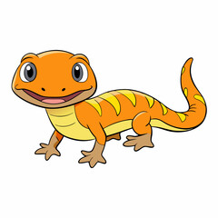 illustration of a cartoon lizard