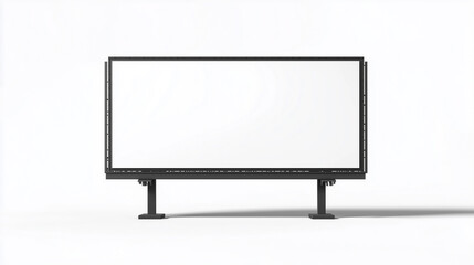 Naklejka premium blank billboard isolated on white