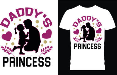 Father and Daughter t shirt design