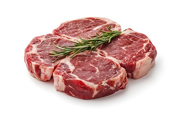 steak isolated on white background