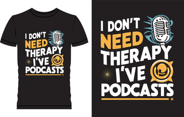Podcast t shirt design