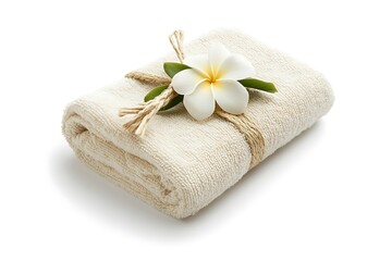 spa towel isolated on white background