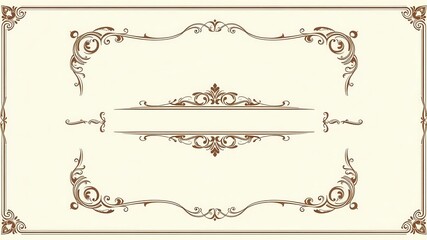 A collection of ornate vintage frames in vector format, suitable for adding a touch of elegance to design projects, illustration, decoration